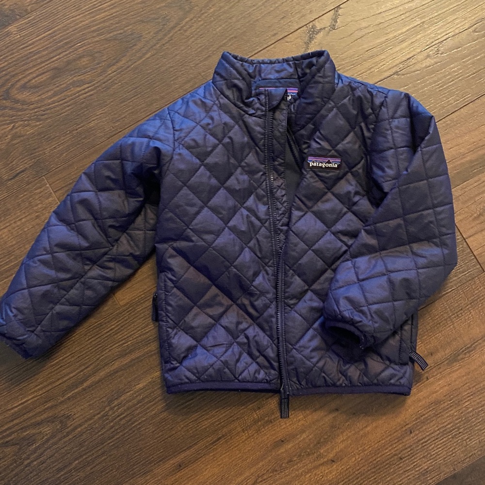 Toddler Patagonia Dark Blue Quilted Jacket